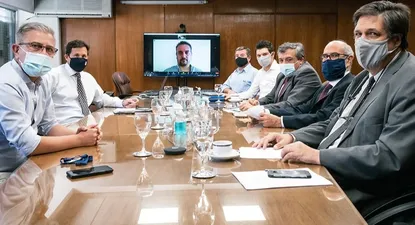 El director del FA, Ignacio Berti, participó vía remota en la última reunión del Copom.