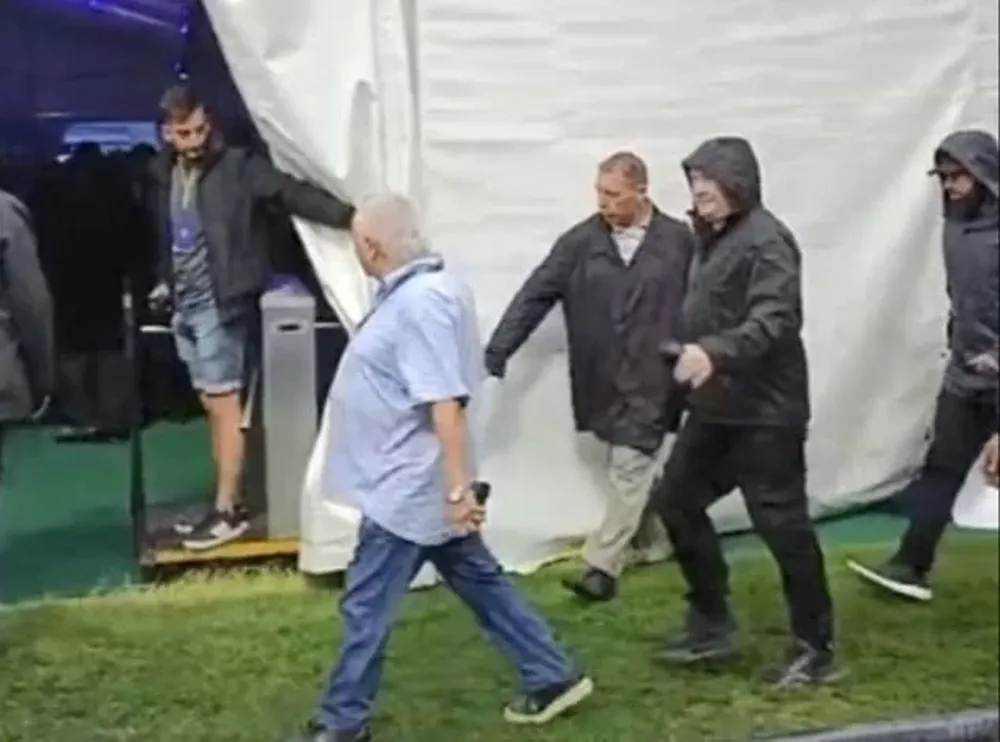 El presidente en las elecciones de Boca Juniors