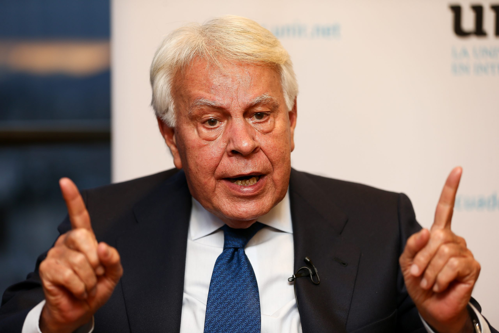 El expresidente del Gobierno español, Felipe González.