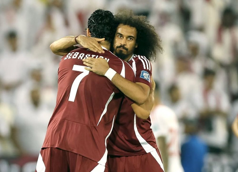 Sebastián Soria y Akram Afif Sebastián Soria y Akram Afif