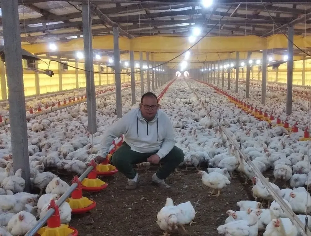 Juan José Prando, presidente de la gremial de fasoneros de pollos.