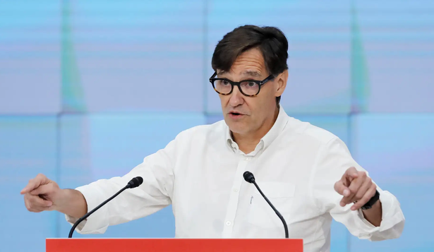 Salvador Illa, candidato a la presidencia del Parlament.