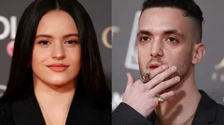Los cantantes españoles, Rosalía y C. Tangana.