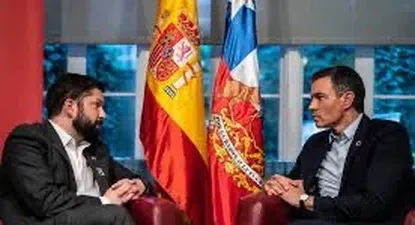 Boric y Sánchez, hoy en La Moncloa.