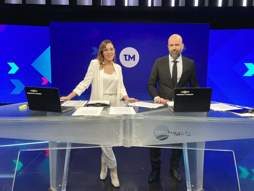 Paula Scroza y Mariano López en Telemundo