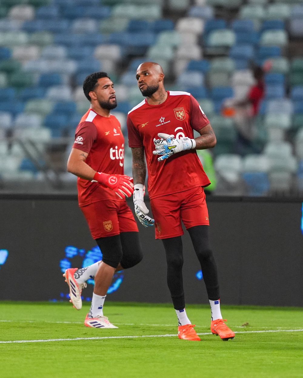 Luis Mejía en la selección de Panamá en el partido ante Sudáfrica