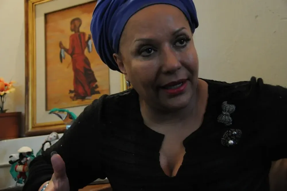 Piedad Córdoba en la Intendencia de Montevideo el 16 de agosto de 2012