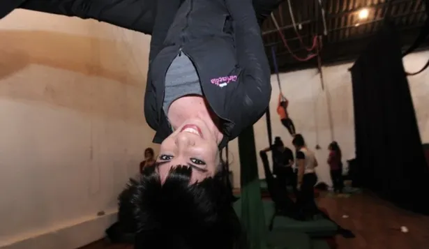 Emprendedora  en el trapecio