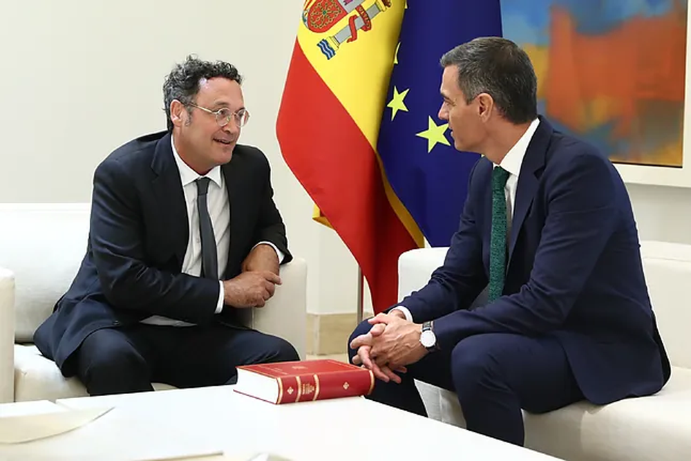 Álvaro García Ortíz y Pedro Sánchez