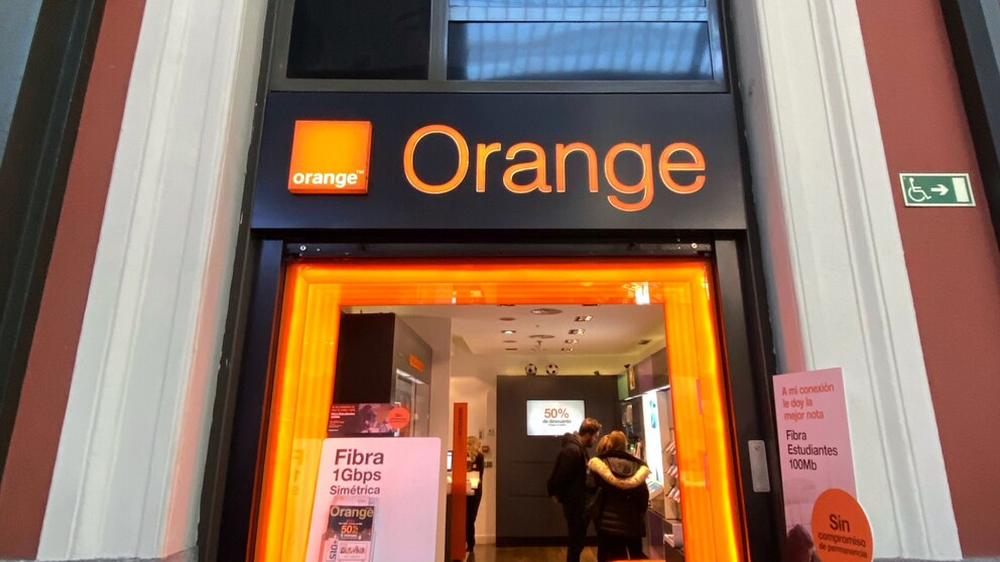 Exterior de una tienda de la compañía telefónica Orange