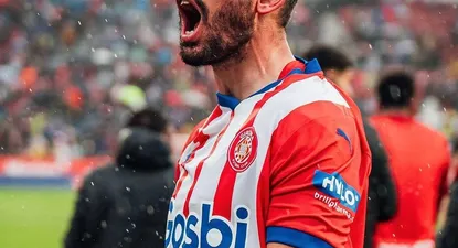 Cristhian Stuani celebra su gol en la hora para Girona ante Betis