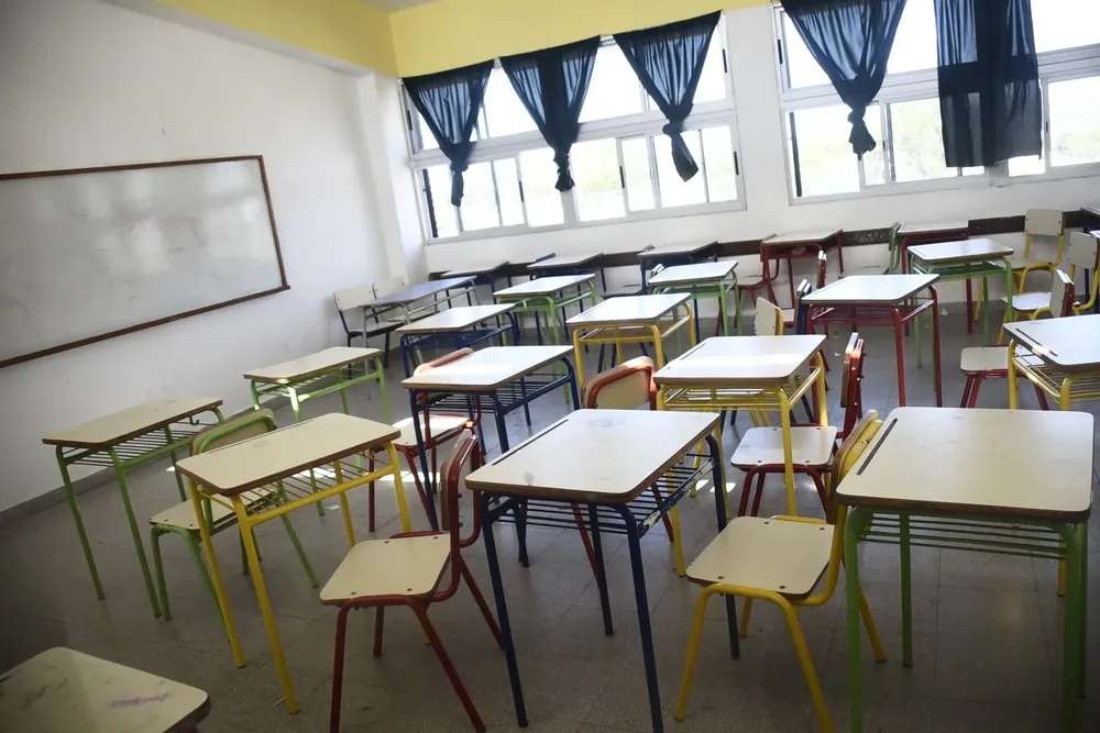 Salón de clases vacío. (Archivo)