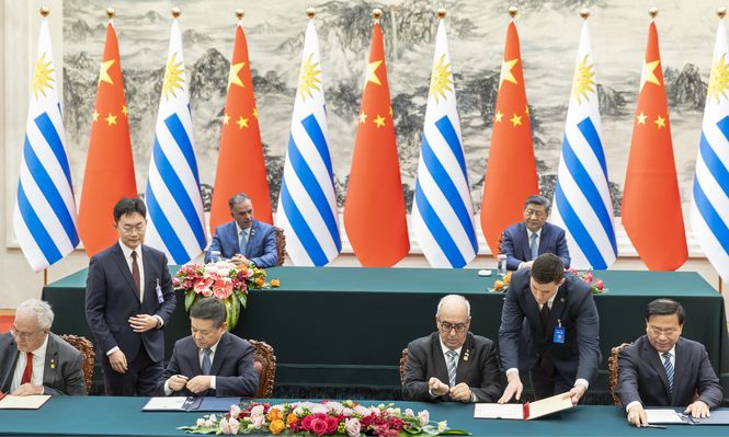 Autoridades de los gobiernos de Uruguay y China firmaron varios acuerdos y uno de ellos fue especialmente destacado por la cámara de las empresas avícolas.