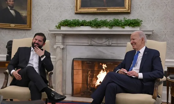 En la previa de la cumbre, Joe Biden recibió a su par de Chile, Gabriel Boric.