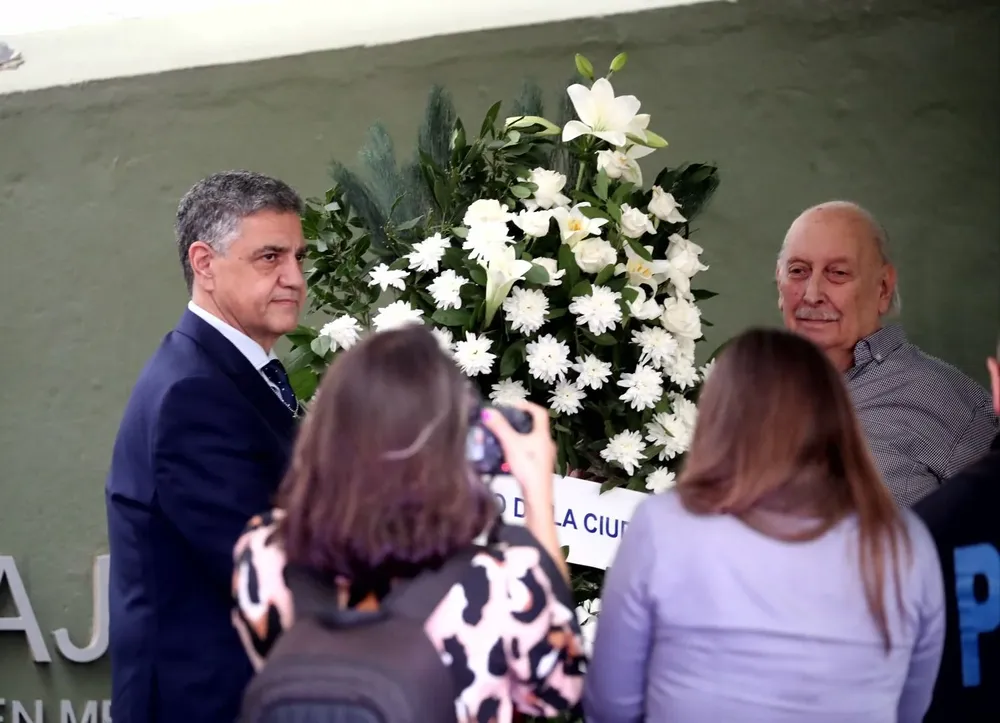 Jorge Macri en el homenaje a las víctimas del atentado a la Embajada de Israel
