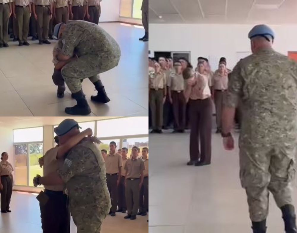 Andrés Batista, edecán de Orsi, al sorprender a su hija