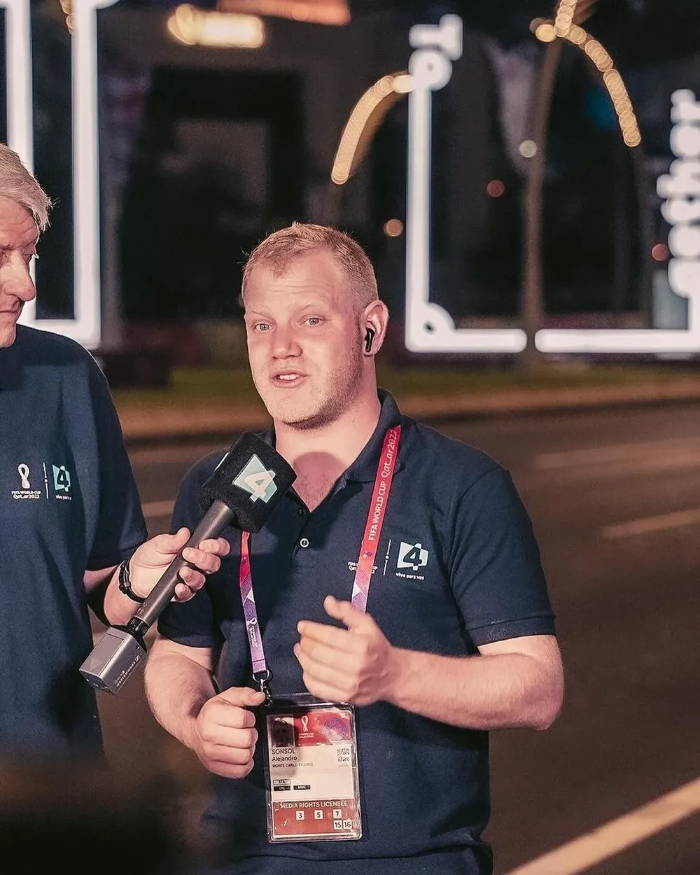 Lali Sonsol llegó a Qatar para relatar el Mundial por Canal 4