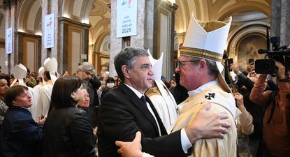 Jorge Macri recordó al Papa Francisco en la misa celebrada en la Catedral Metropolitana.