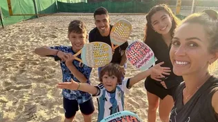 Luis Suárez y su familia