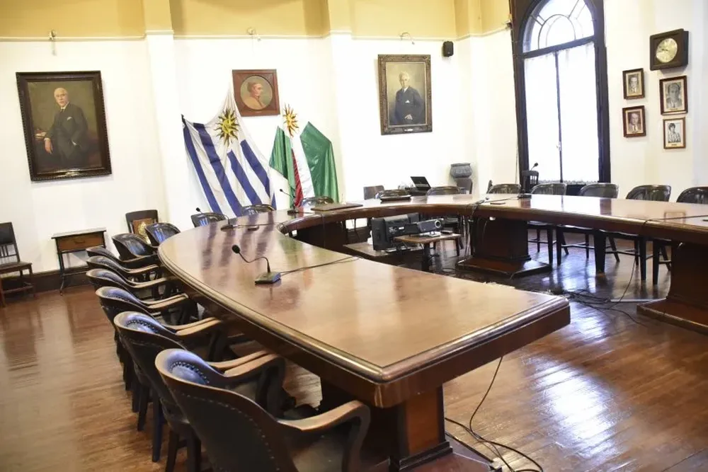 Federación Rural: la herradura, ámbito emblemático de reunión de los directivos de la gremial que preside Rafael Normey, fundada en 1915.