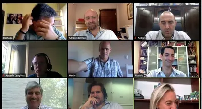 Reunión grupal entre miembros de Vistage