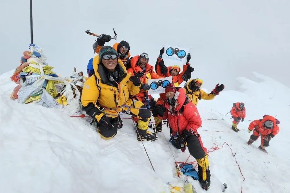 Montañistas en el Everest