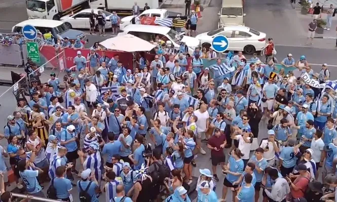 Los hinchas celestes siguen a la selección en el Mundial sub 20