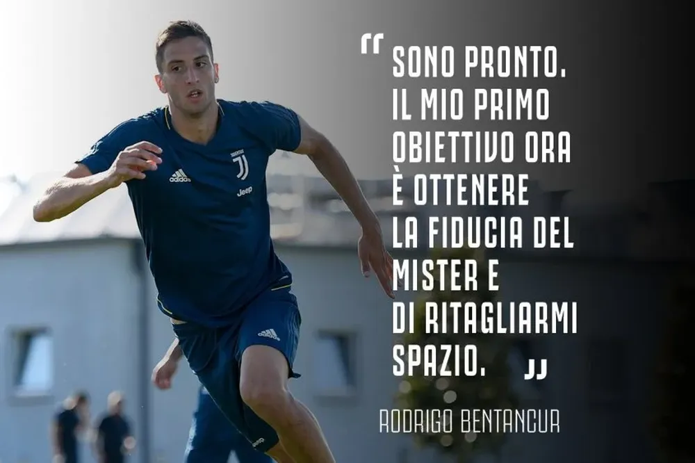 Rodrigo Bentancur fue destacado en la web Juventus