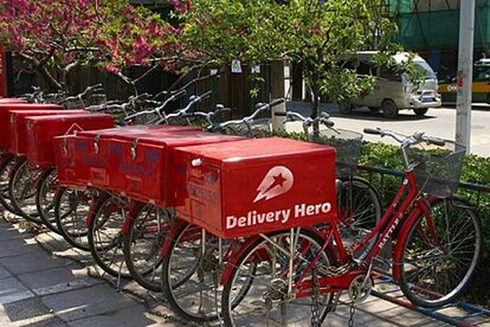 Bicilletas para el reparto de la empresa Delivery Hero.