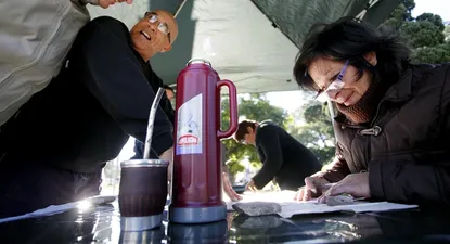 las postales del dia de votacion