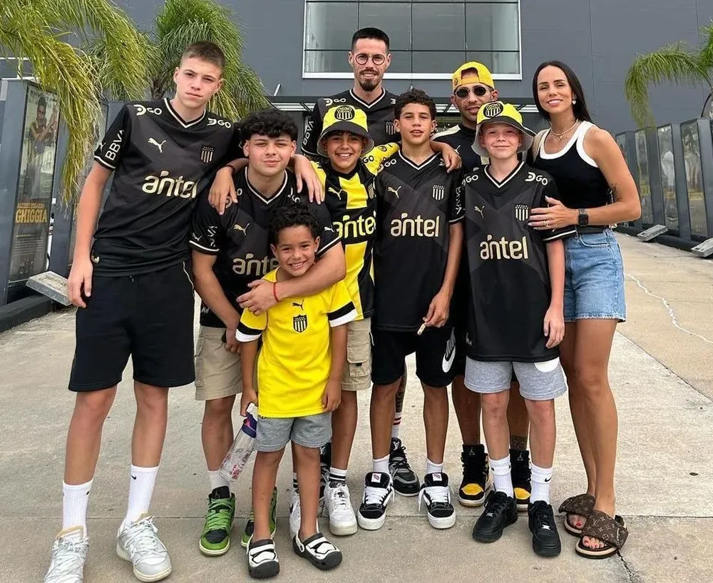 La familia Gargano Hamsik en el Campeón del Siglo