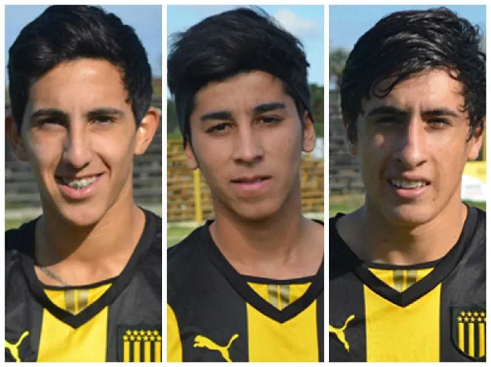 Gastón Vitancurt, Matías De los Santos y Miguel Merentiel, de la cantera al primero de Peñarol