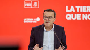 El líder del PSOE de Extremadura, Miguel Ángel Gallardo