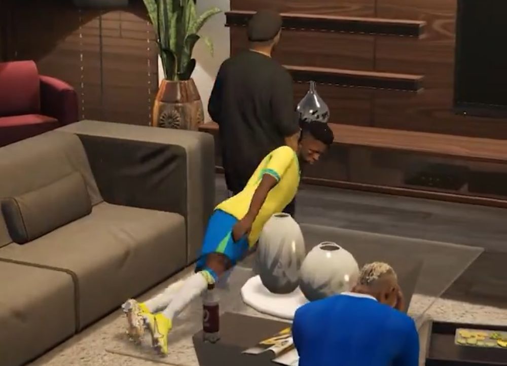 Ronaldinho, Vinicius Jr. y Neymar