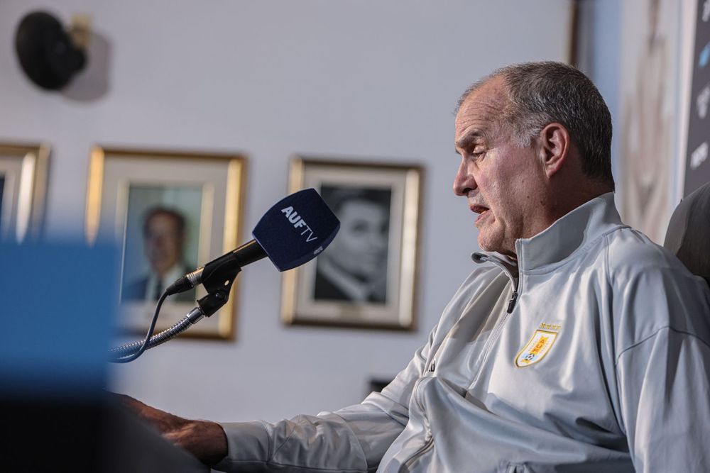 Marcelo Bielsa en conferencia de prensa&nbsp;