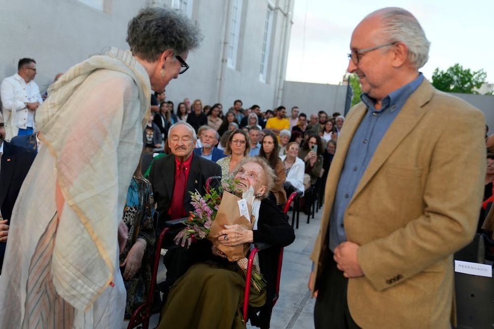 Gladys Afamado durante la 60º entrega del Premio Nacional de Artes Visuales que llevó su nombre (2022)