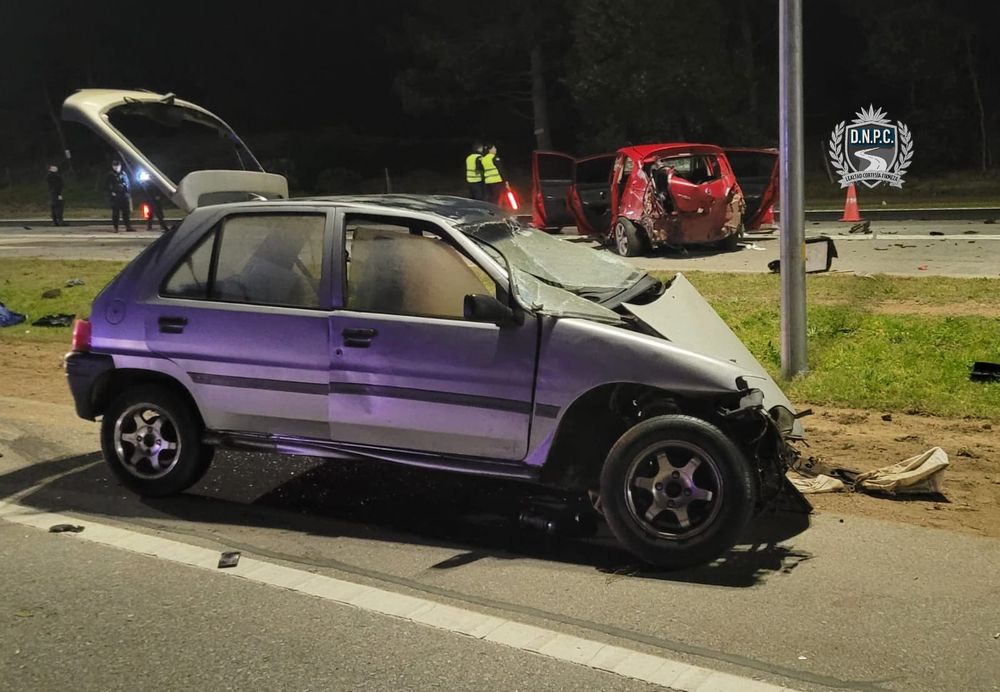 Así terminaron los autos que fueron parte del accidente en la Ruta Interbalnearia