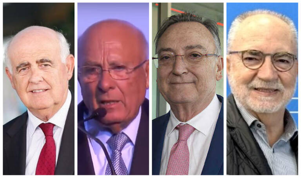 Antonio Noblejas, José Marín, Miguel Burdeos y Vicente Tarancón.