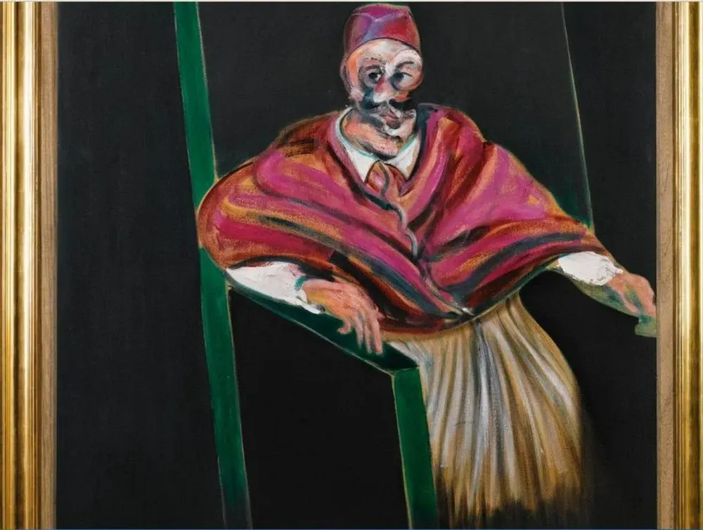 Fragmento de la obra Study for a Pope I, del pintor anglo-irlandés Francis Bacon