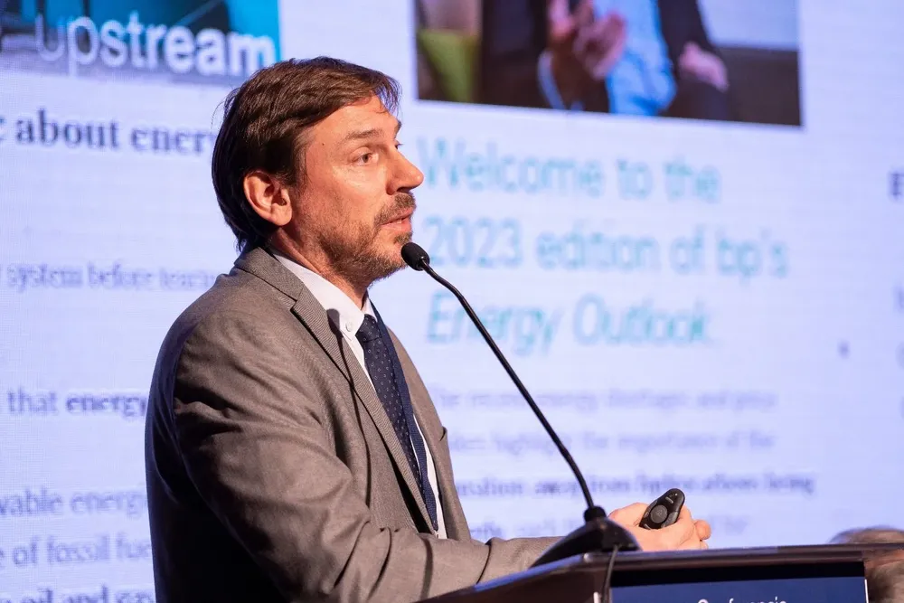 El gerente de Transición Energética de Ancap, Santiago Ferro.