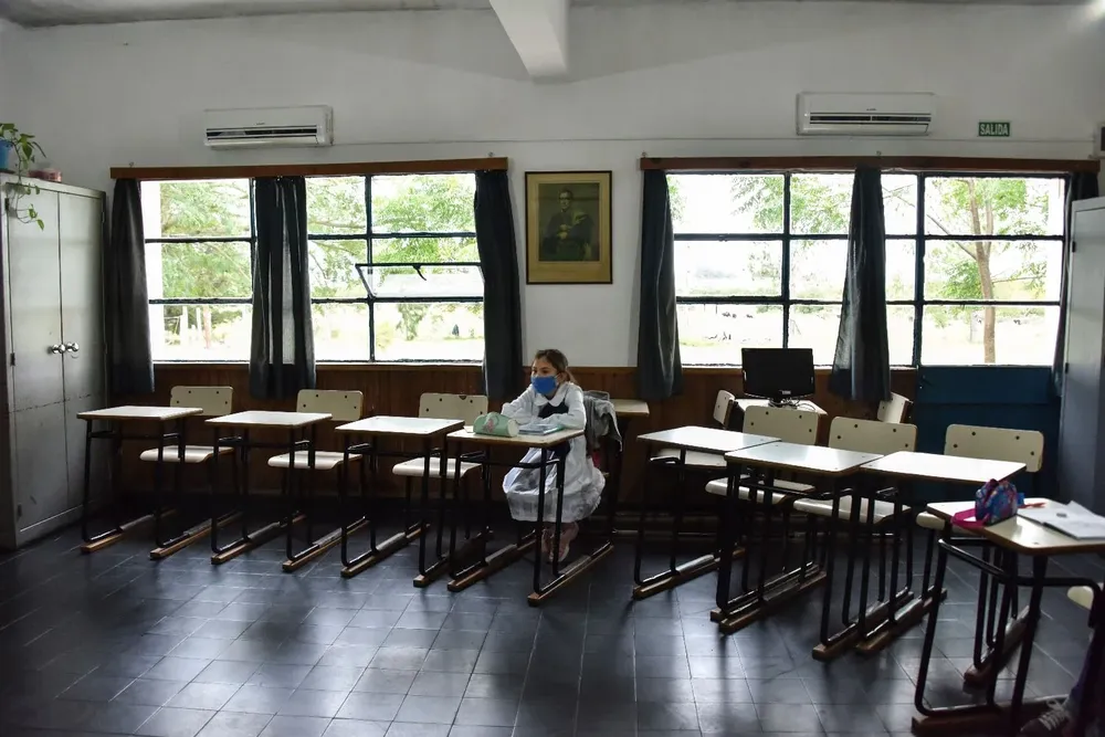 Xiomara Bejeres en clase