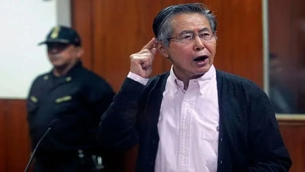 Alberto Fujimori durante uno de los juicios en los que fue condenado.