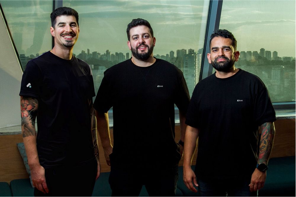 Los fundadores de Akua Rodrigo Rodrigues, Juan José Behrend y Carlos Marín