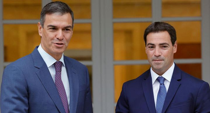 Pedro Sánchez y el lehendakari Imanol Pradales
