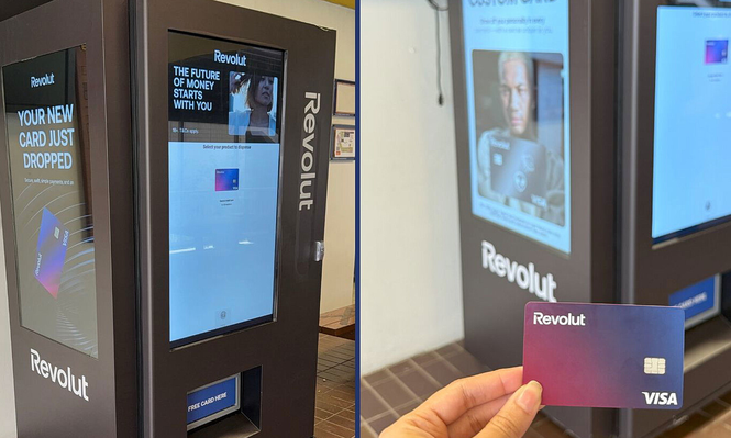 Revolut presenta en España sus primeros cajeros automáticos.