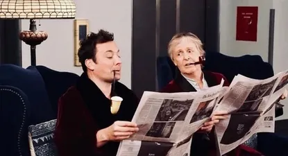 paul mccartney y jimmy fallon sorprendieron a sus fans en un ascensor