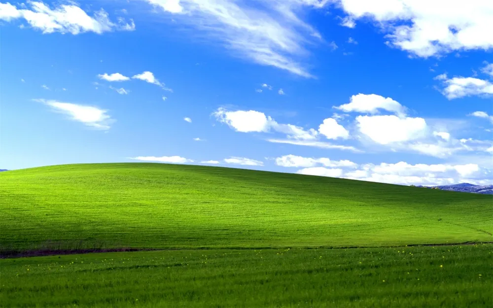 El icónico wallpaper de Windows XP