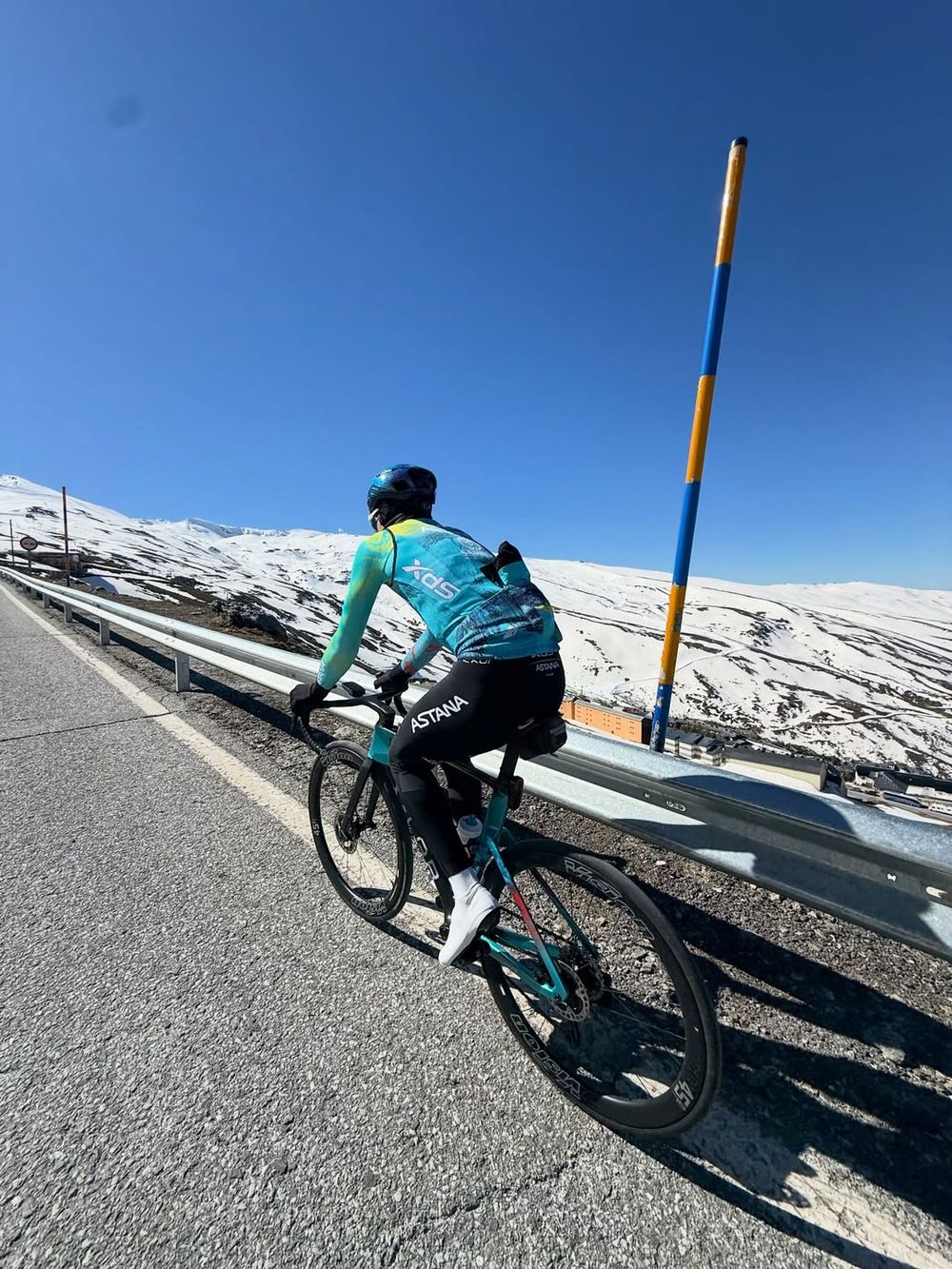Thomas Silva en uno de sus entrenamientos en Sierra Nevada Thomas Silva en uno de sus entrenamientos en Sierra Nevada