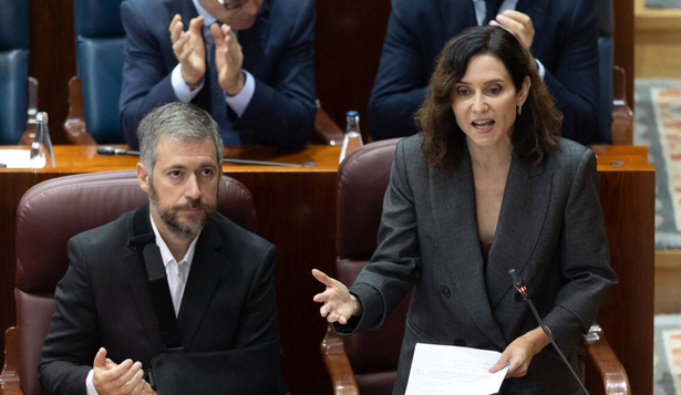 Isabel Díaz Ayuso en la Asamblea de Madrid