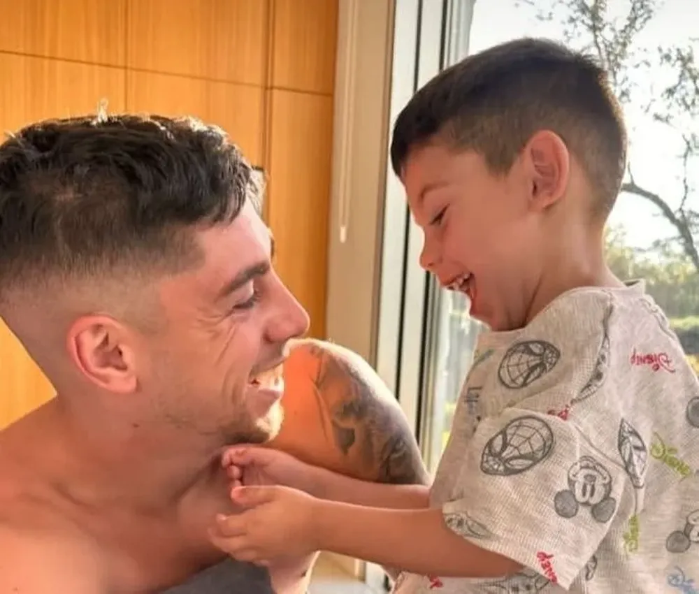 La foto de Fede Valverde y Benicio